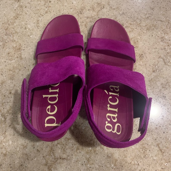 NWOT Pedro Garcia Collin’s Slingback Suede Sandals Size 39 (Size 8.5) - Picture 3 of 11